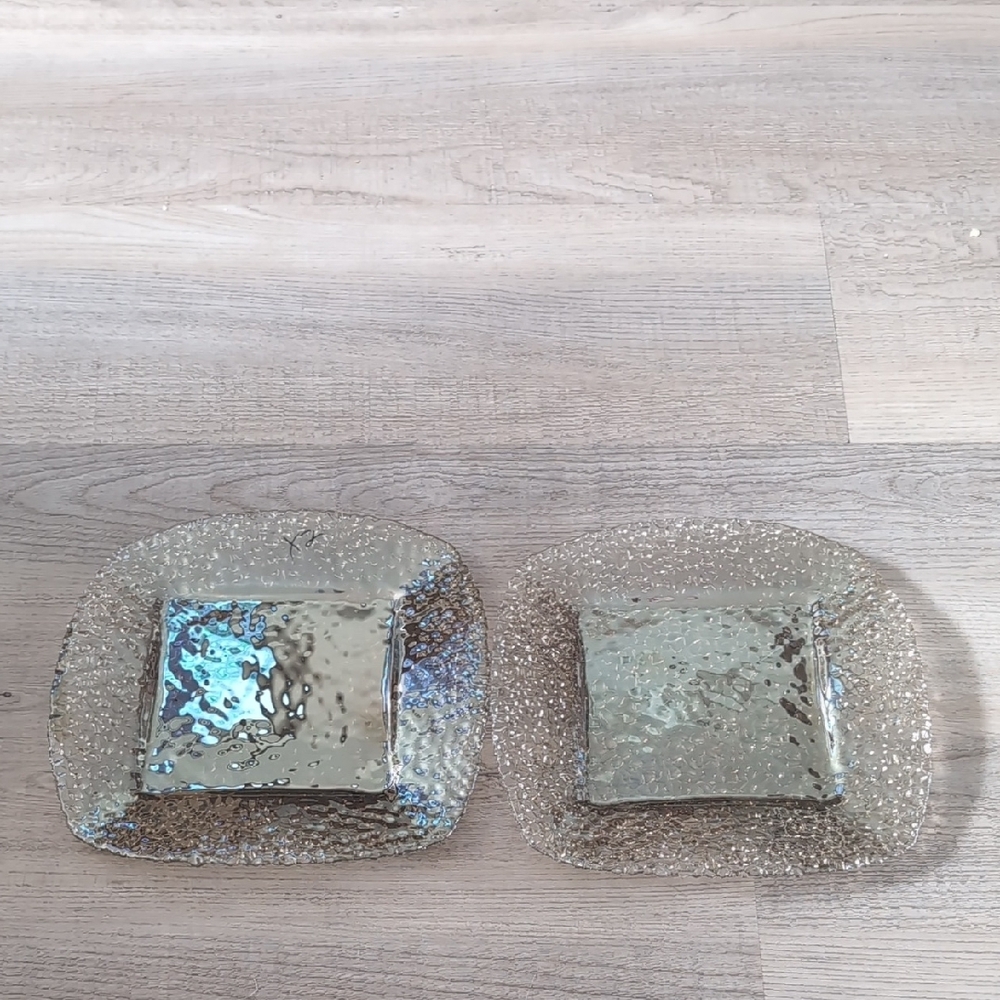 Elegant Square Glass Plates